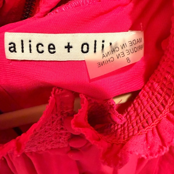 Alice and Olivia Lavinia Pink Dress - size 8 - Picture 3 of 4
